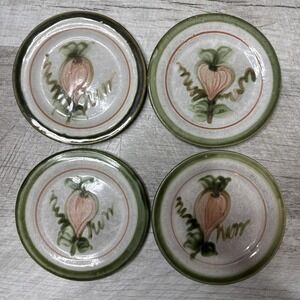 VTG Set of 4 John B Taylor Louisville Pottery USA Stoneware Harvest Fig Bowls 6"